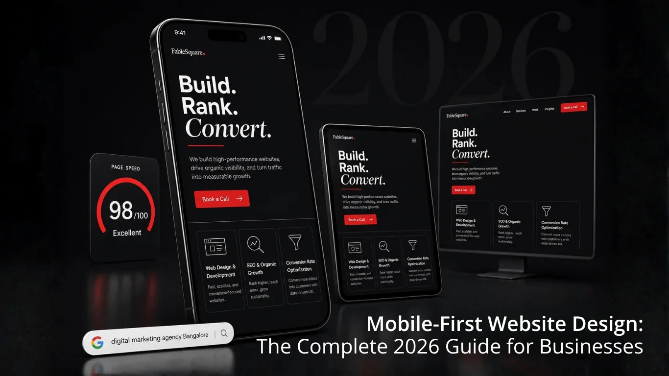 Mobile-First Website Design The Complete 2026 Guide for Businesses.